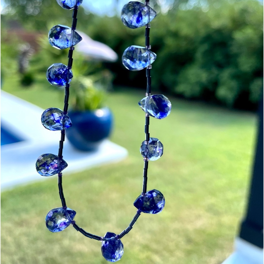 Cut Amethyst Crystal necklace